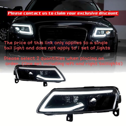 Single led headlight for audi - single,